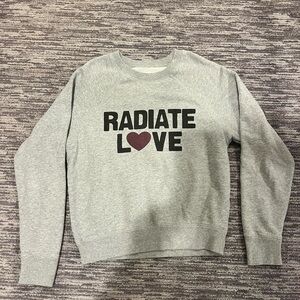Spiritual gangster radiate love crewneck